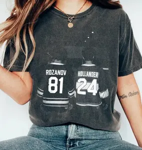 Vintage Hollander Rozanov Hockey Comfort Colors Shirt, Connor Storrie Rozanov, Ilya Rozanov Sweatshirt, Arkham Fans, Queer Hockey Fan Shirt