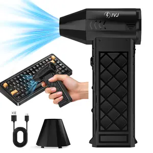 Compressed Air Dust Collector Mini Blower Turbofan, Handheld Portable Blower, 130000 Rpm Cordless Electric, Keyboard PC Cleaning, Home and Car Drying Blower