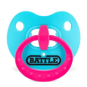 Battle Binky Oxygen Football Mouthguard for Braces - No Boiling, Maximum Protection, Advanced Composite Absorber Shield, One Size Fits Most