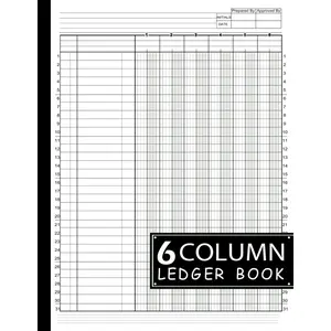 6 Column Ledger Book: Large Simple Six Column for Bookkeeping and Accounting | Log Book for Small Business and Personal Finance: Account Journal Paperback – September 25, 2023