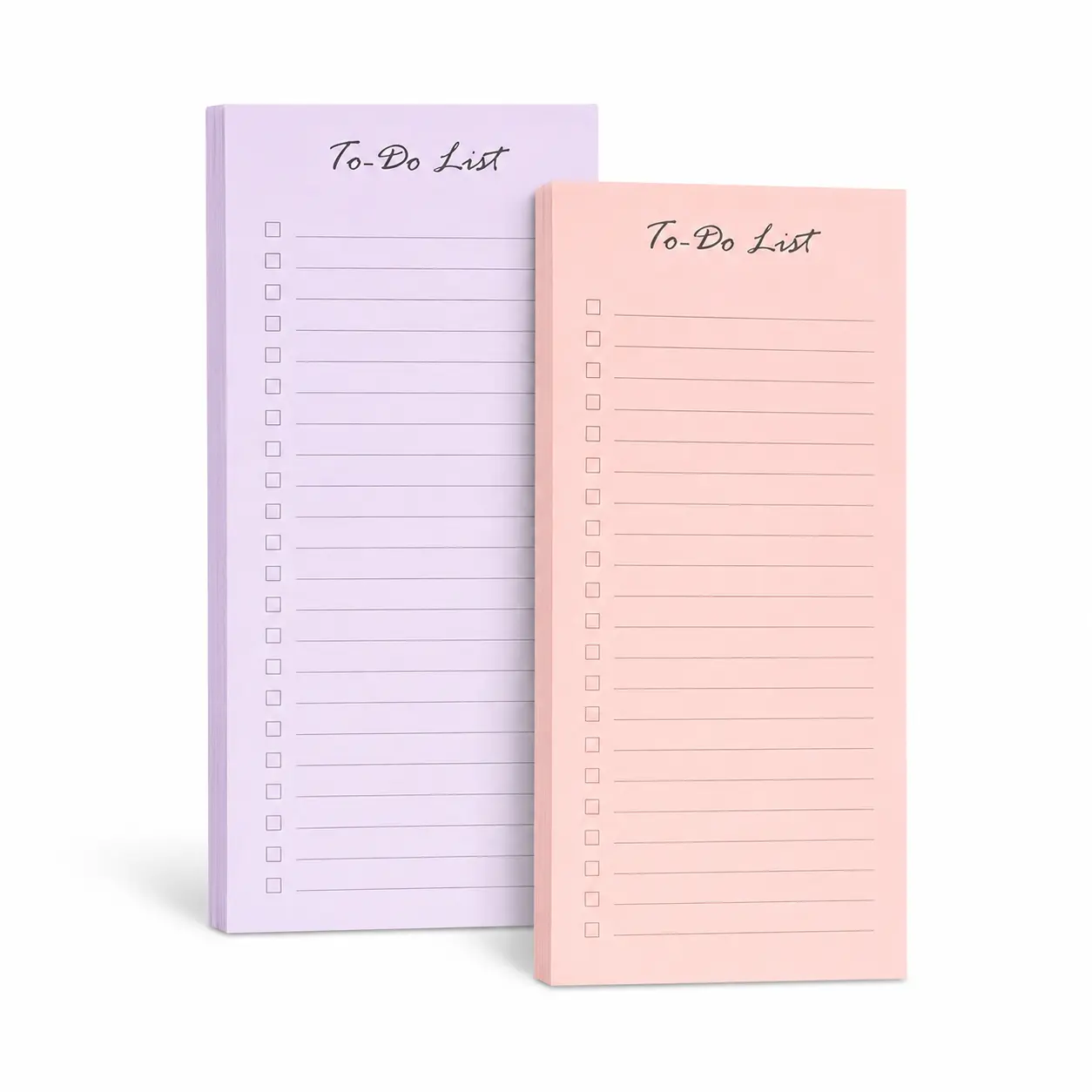 Pastel Daily Checklist Notepad Set - Cute Colorful Notebooks, Color Coded Notebooks, Assorted Colors To-Do List Memo Pad for Office Stationery Supplies