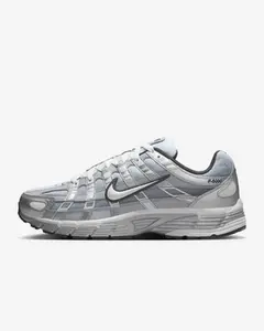 Nike P-6000 Metallic Silver Summit White-Wolf Grey IH4465-095 Youth Authentic Shoes Footwear Sneaker Trainer Comfortable Walking Fashion Trending Gift
