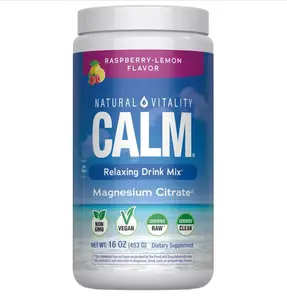 BIG SALE 2026!!! Natural Vitality Calm Magnesium 16oz Powder |   Raspberry Lemon Flavored Supplement |   Non-GMO, Vegan & Gluten Free Formula