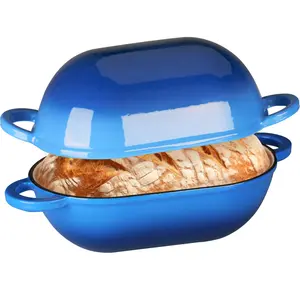 2.5qt Enameled Cast Iron Dutch Oven for Bread Baking, Oven Safe Dutch Oven Pot with Lid, Non-Stick Bread Oven Pot