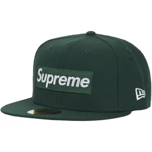 Supreme MLB Teams Box Logo New Era 59Fifty Hat Green
