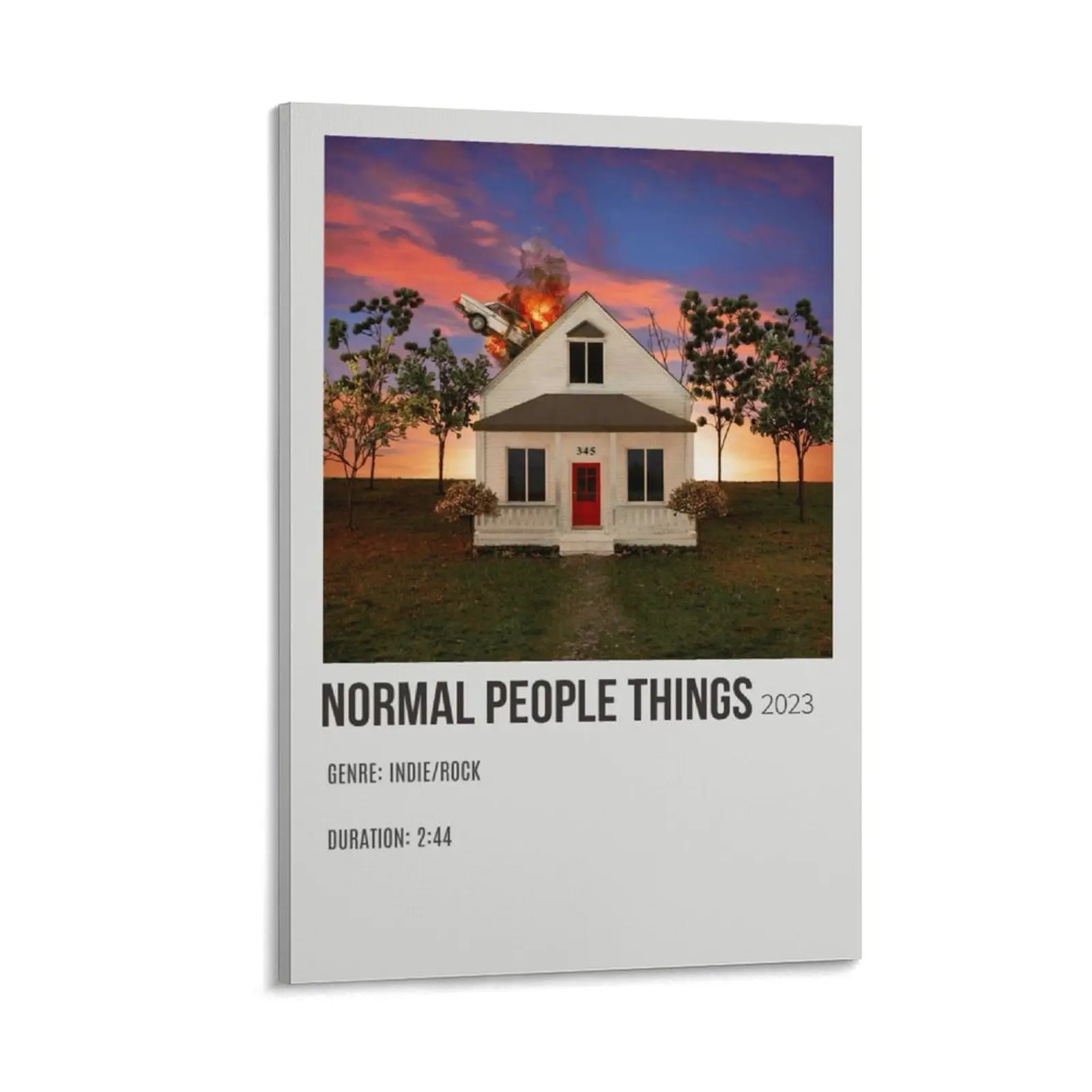 Lovejoy "Normal People Things" Single Artistic Sunset Art Print Poster - Wall Decoration for Bedroom, Living Room Home Decor