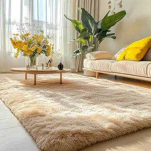 Area Rugs For Living Room, Ultra Soft Large Shag Living Room Rug Fluffy Rug Carpet For Bedroom, Plush Modern Floor Rug For Kids Room Fuzzy Rug For Home Decor Aesthetic, Camel nursery living room