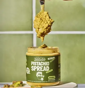 Pistakio Savory Pistachio Spread - Creamy & Crunchy, Rich, Natural, Gluten-Free, No Artificial Flavors - Ideal for Pickled Snacks, Fruity Almond Dishes, Bitter Dishes