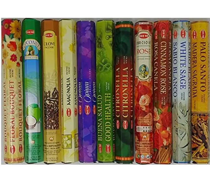 HEM Incense Sticks – 12 Box Variety Pack (240 Sticks Total, 20 Sticks per Box) | Long Lasting Fragrance | Meditation, Relaxation, Yoga, Aromatherapy & Home Fragrance