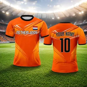 Custom Netherlands Shirt, Personalized Soccer Jersey, Dutch Football Tee, Orange Fan Gift, Custom Name Number