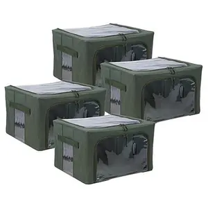 Improvements Collapsible Large Storage Bins -Set of 4