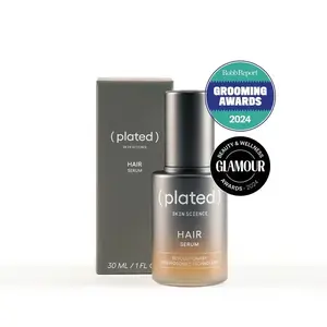 (plated) Hair Scalp Serum Liquid, Strengthening Haircare Product with Renewosome to Make Hair Stronger, Thicker and Healthier