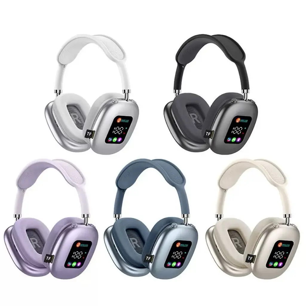 MAX600 High Fidelity Wireless Over-Ear Bluetooth Headphones Magnetic Detachable Earcups Ultra Long Standby Battery Comfort Over Ear Fit Crisp Stereo Sound Full Package Protective Storage Pouch Fast Charge Type-C Cable Budget Friendly Daily Headset