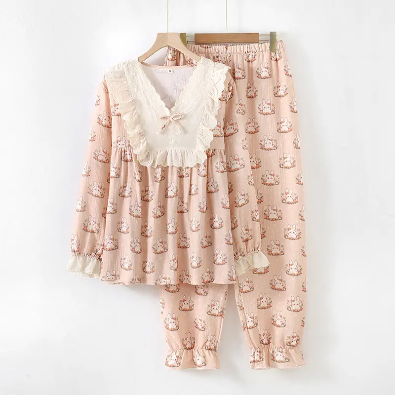 Lace collar fairy rabbit set