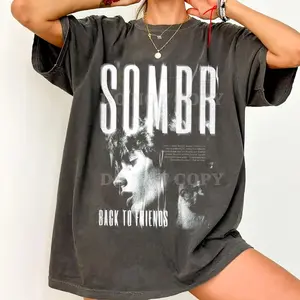Sombr Tour Music Vintage Shirt, Graphic Sombr Tee, Unisex, Gift For Fans Tee