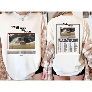 ZB With Heaven on Tour 2026 Front and Back T-Shirt Sweatshirt Hoodie, ZB Western Bull Skull Shirt, ZB Country Music, Concert Outfit, Gift For Fan