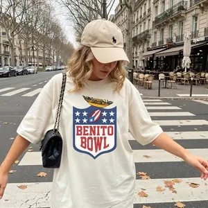 Benito Team Shirt 2026 | Retro Football Graphic Tee for Halftime Energy, Fans, Streetwear Style & Game Day Looks, Benito Bowl