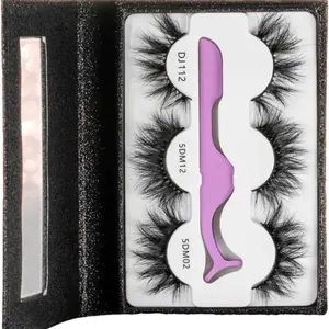 Divine Lux Boutique l  Dark Feminine 3 lash style l Vegan Faux Mink Eyelashes 20mm l Lightweight and Comfortable for Daily Wear l Vegan and Cruelty-Free l Luxury l 5DM02 Style l