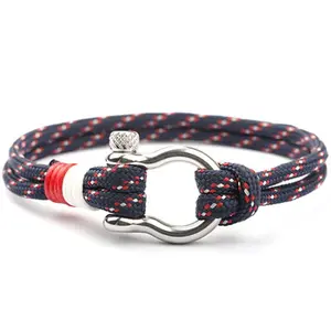 Colorful Anchor Hook Rope Sailing Bracelet