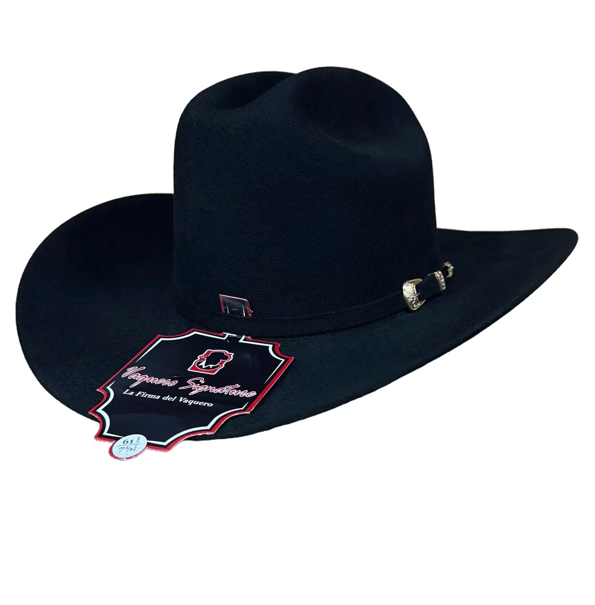 200x San Judas Black - Tejana Vaquero Signature, Brim "4" Western Wool Cowboy Hat