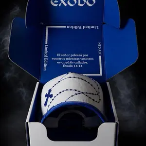 Hat White Blue Exodo 14-14 Full Set Crystals