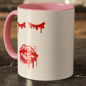 Alternative - Distressed Kiss - Coffee Mug - 11oz - PRINT ON BOTH SIDES - ALT - Style 06