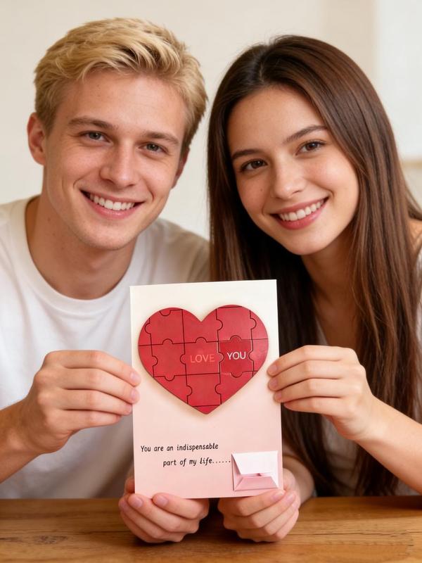 Paper Love Valentine's Day Card, 3D Pop-Up Card Glowing Heart-shaped Recording Card with one-touch recording exquisite packaging Idea for Valentine, Wedding, Anniversary, Wife Husband, Mom, Women, Him Her, Girlfriend Boyfriend