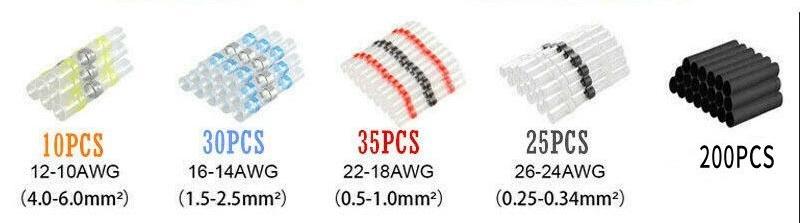 300PCS Haisstronica Bulk Pack Solder Seal Wire Connectors - Waterproof Heat-Shrink Tube Butt Terminal with Self-Solder, Adhesives, Abrasion Resistance for Marine, Automotive Applications 300PCS Haisstronica Bulk Pack Solder Seal Wire Connectors - Waterproof Heat-Shrink Tube Butt Terminal with Self-Solder, Adhesives, Abrasion Resistance for Marine, Automotive Applications