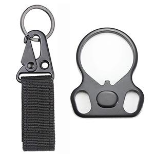 Rifle Sling 2 Point Sling Quick Adjust with QD Sling Swivels, 2 PCS QD Sling Mount, Rifle Straps with Fast Adjust Thumb Loop