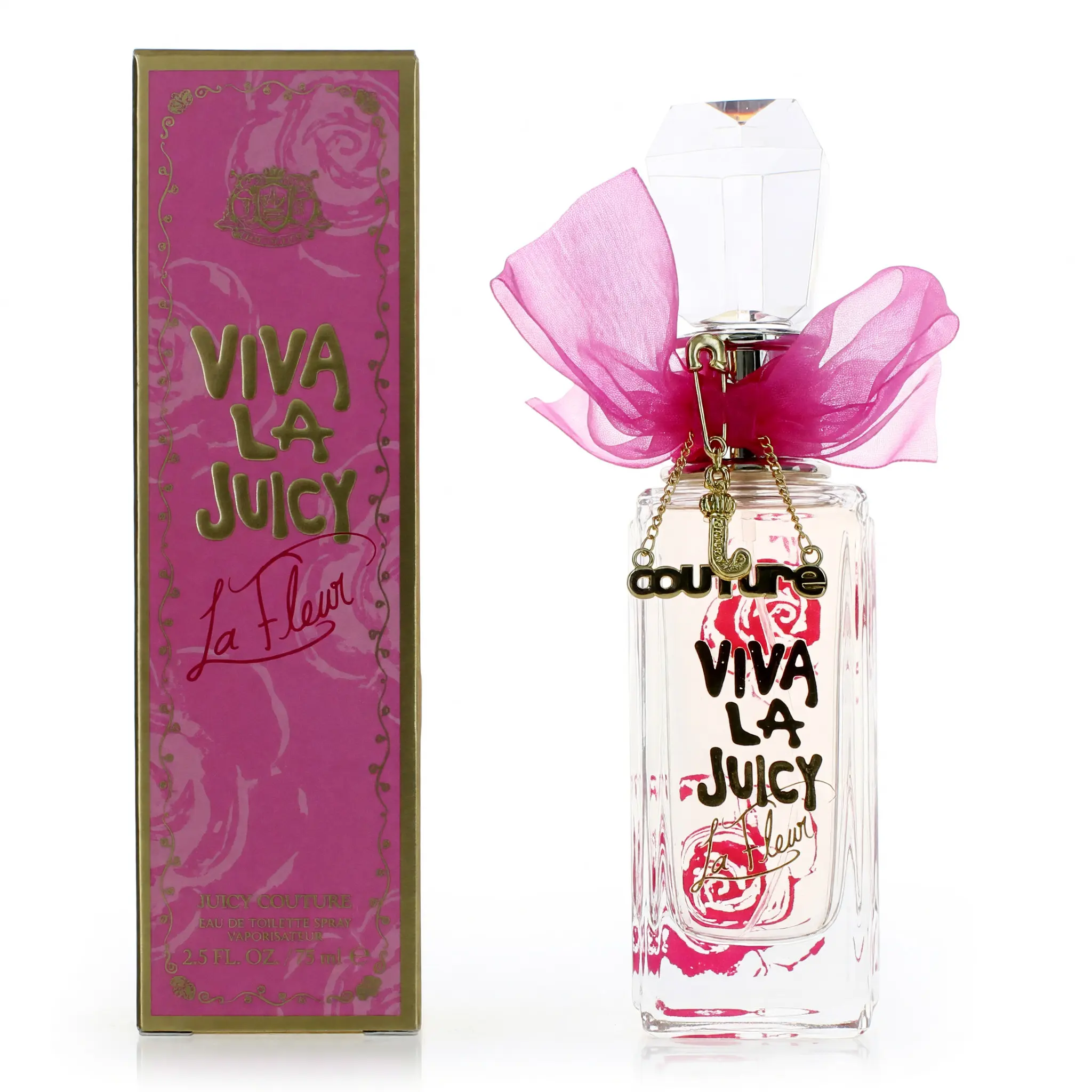 Women's Viva La Juicy La Fleur EDT Spray by Juicy Couture - 2.5 oz (2 to 2.9 fl oz Range) Bottle with Blueberry & Citrus Notes for Scent Layering