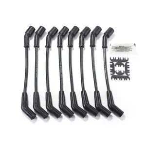 Top Street Performance 81028 Universal GM LS 8.5 mm Black Ignition Wires with 135 deg Plug Boots