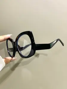 Irregular Glasses, Boho Fashion Trend Eyewear for Men and Women Daily Use