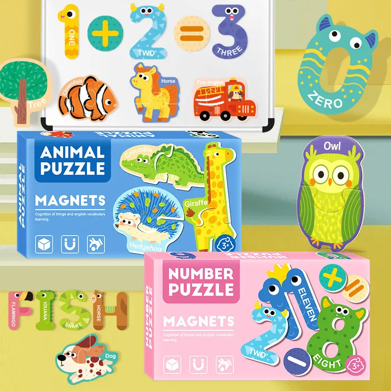 Educational Magnetic Letters & Numbers Learning Tool for Toddlers 3-5, 6 Fun Series Colorful Fridge Magnets - Uppercase, Lowercase, Animal, Transportation Themes, Small Hands-Friendly, Unisex Preschool Spelling Toy, Ideal for Holiday & Birthday Gifts
