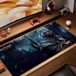 The Witcher Wild Hunt Gamer Mouse Pad, Keyboard Mat, The Witcher Gaming Desk Mat, The Witcher Wild Hunt Video Game Playmat For Computer Accessories, Gift For Gamers
