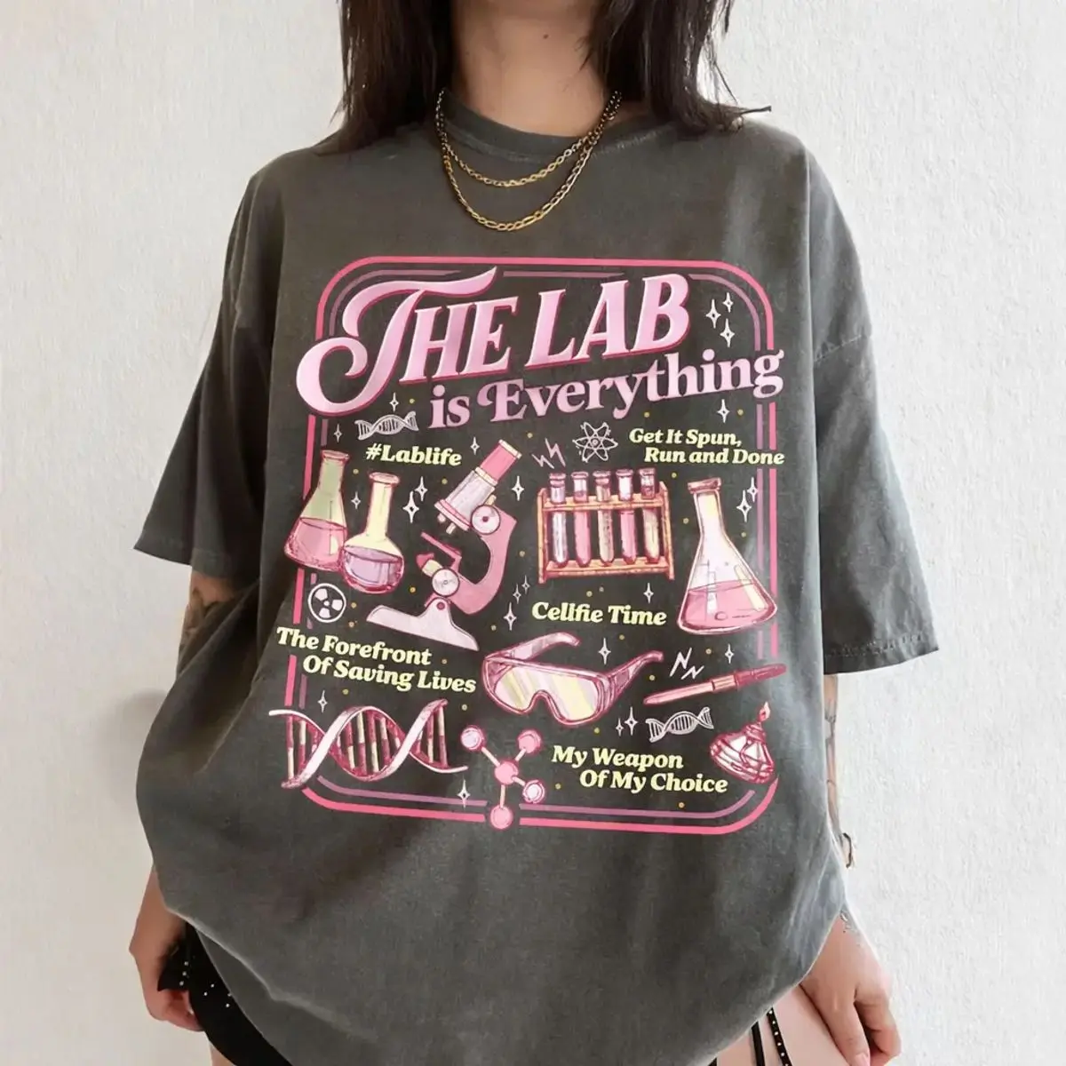 Comfort Colors Lab Week The Lab Is Everything Shirt, Funny Lab Tech Tshirt, Laboratory Professional Lab Tech Tee, Scientist Matching Outfit, Unisex Crew Neck Top, Classic Streetwear