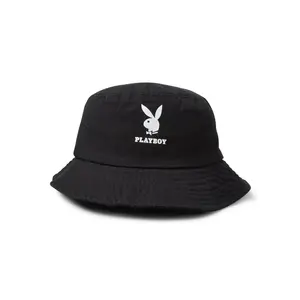 Playboy Rabbit Head Logo Bucket Hat