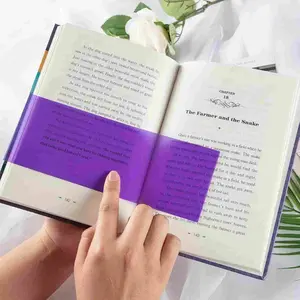 Irlens Guided Reading Strips - 5 Color Set for ADHD & Visual Stress Support - High Light Transmittance Material for Enhanced Focus & Reading Comprehension - Perfect for Kids Students & Teachers