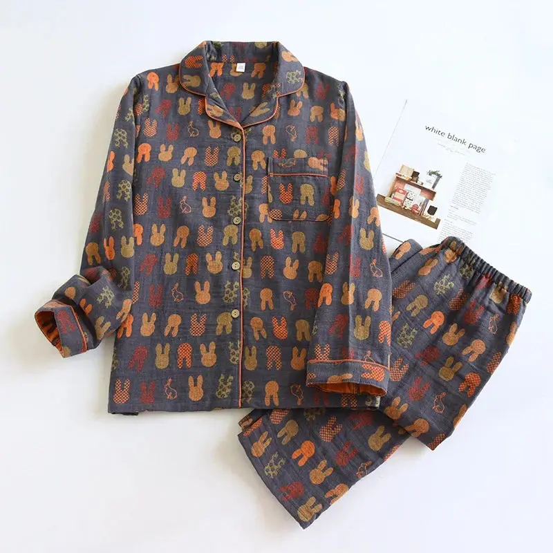 Couple Pajama Set 2026 – Cotton Long Sleeve Pants