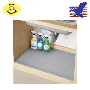 Silicone Waterproof Under Sink Mat 34" x 22"