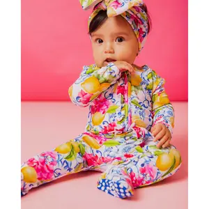 Carpe Lemon Ruffle Footie