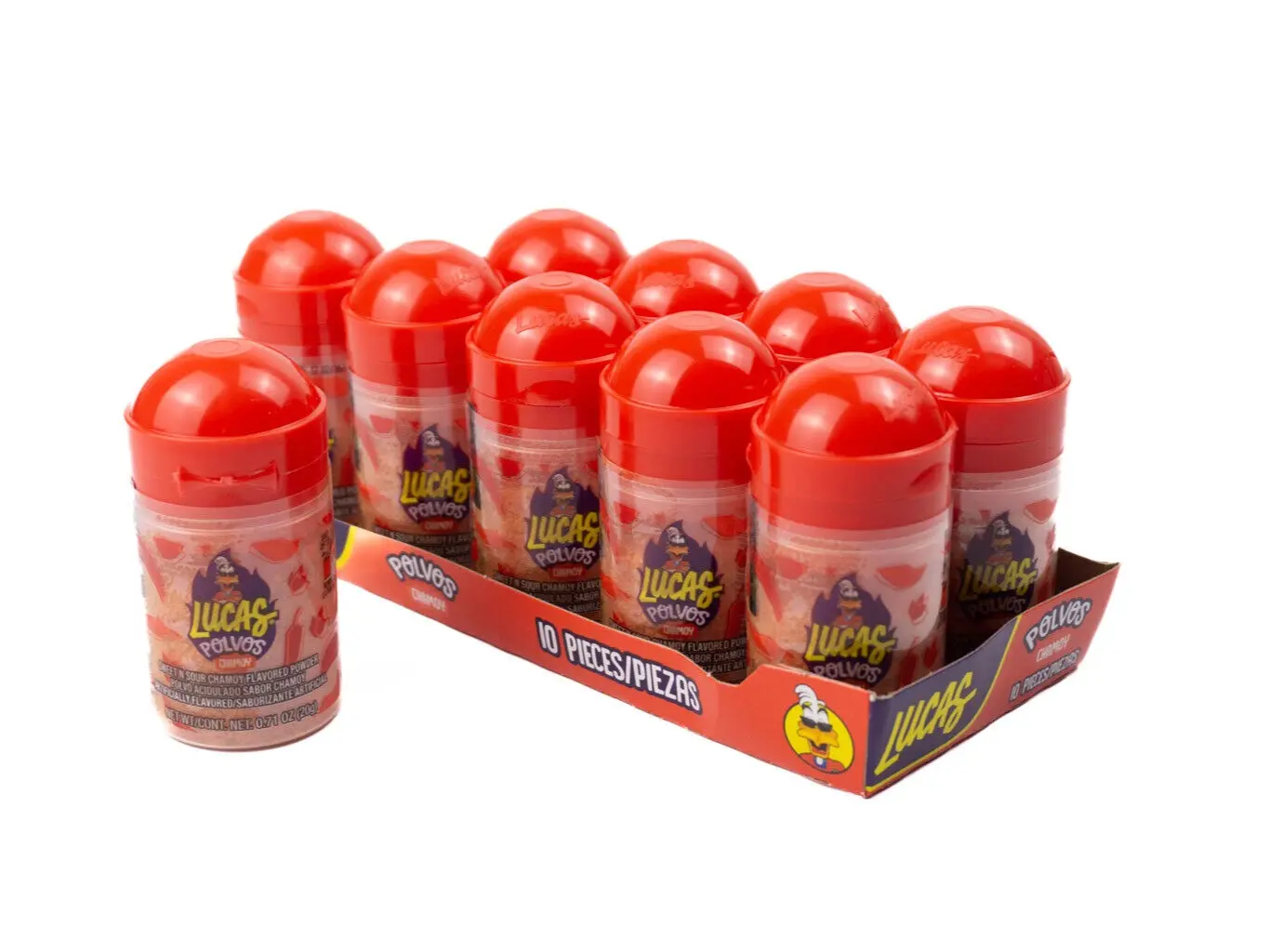 Lucas Baby Polvos Chamoy Flavored and Spicy Sour Mexican Candy candies powder chili Bonbon Snack Lucas Baby Polvos Chamoy Flavored and Spicy Sour Mexican Candy candies powder chili Bonbon Snack