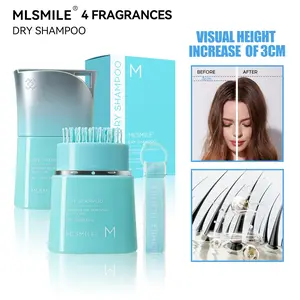 Mlsmslie No-Rinse Shampoo for Oil Control and Volumizing, Comb-Integrated Hair Brush, Portable and Convenient, Ideal for Lazy Days