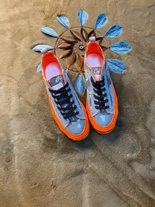 2026 New Cashew Flower Low-Top Skate Shoes, Bright Thick Sole Casual Sneakers, Anti-Slip Wear-Resistant Street Style Sports Shoes