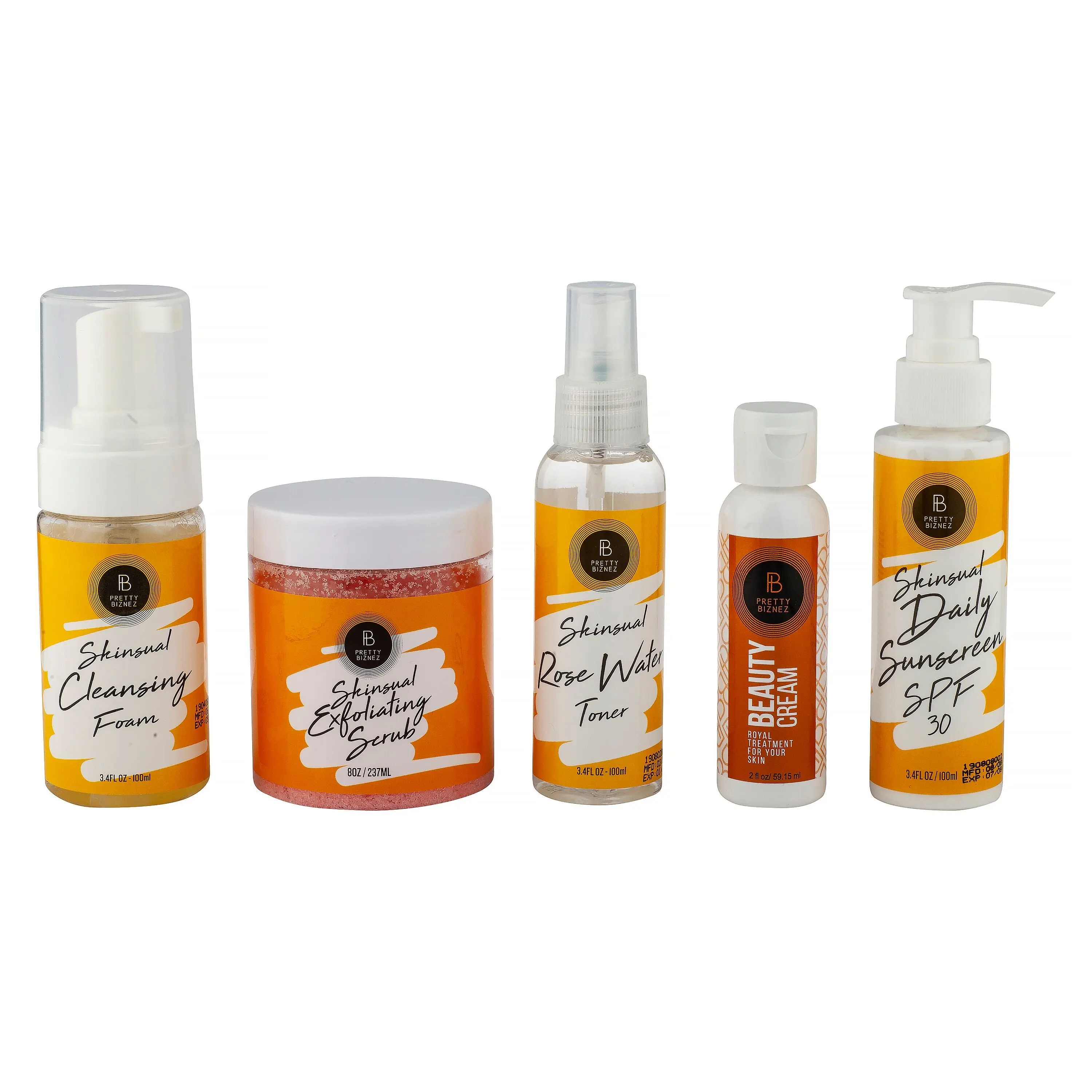 Pretty Biznez 5-Piece Skinsual Skincare System – Complete Beauty ...