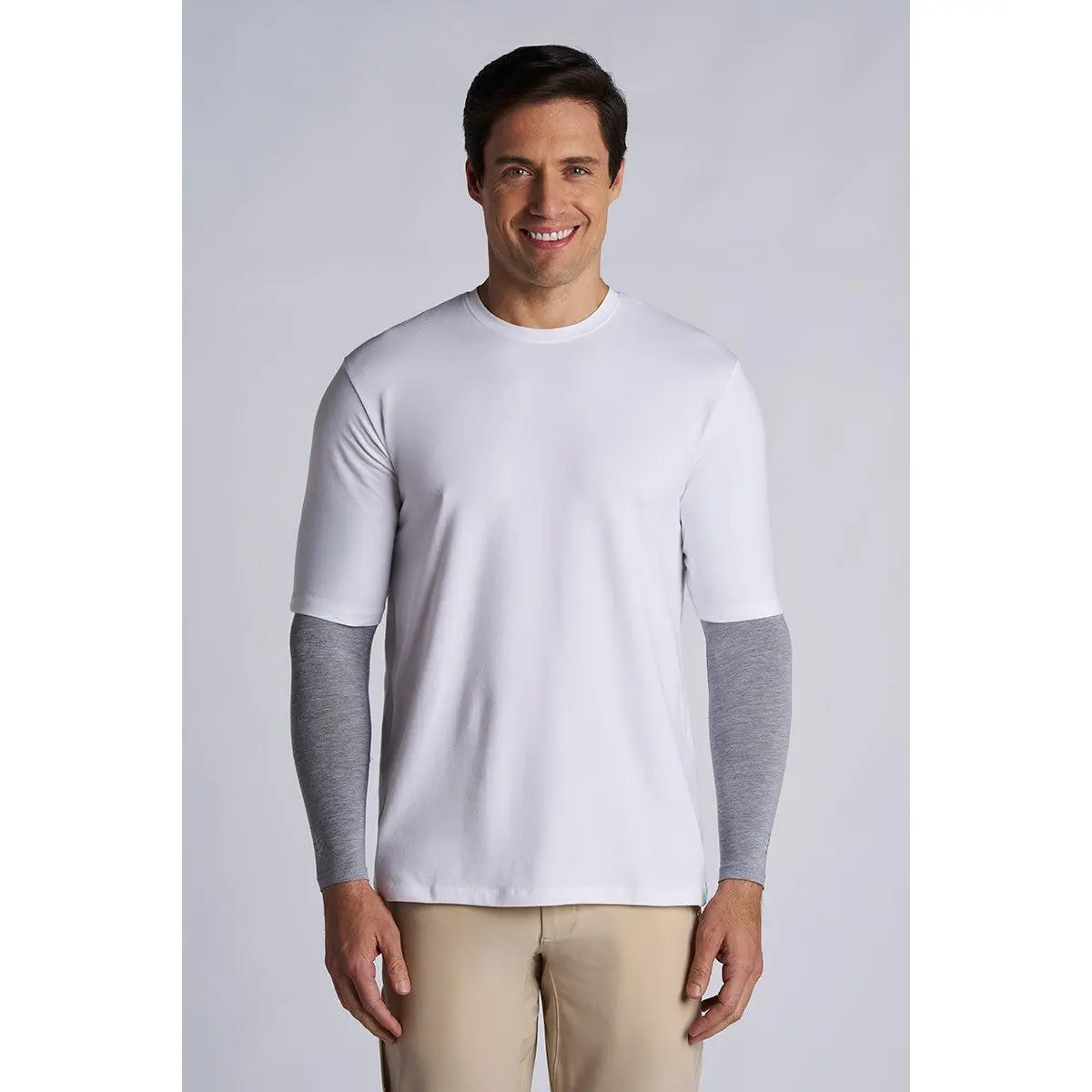 Navagio | Men's Arm Sleeves | Grey Heather