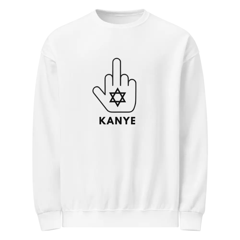 F*CK KANYE Unisex Premium Sweatshirt (white)
