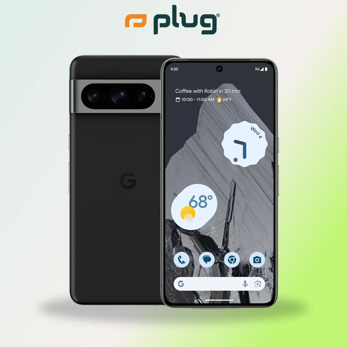 Refurbished Google Pixel 8 Pro (Unlocked) - Excellent Condition with 1-Year Warranty by Plug