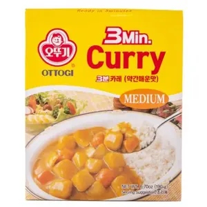 Ottogi 3 Min. Curry Medium Hot 190 g