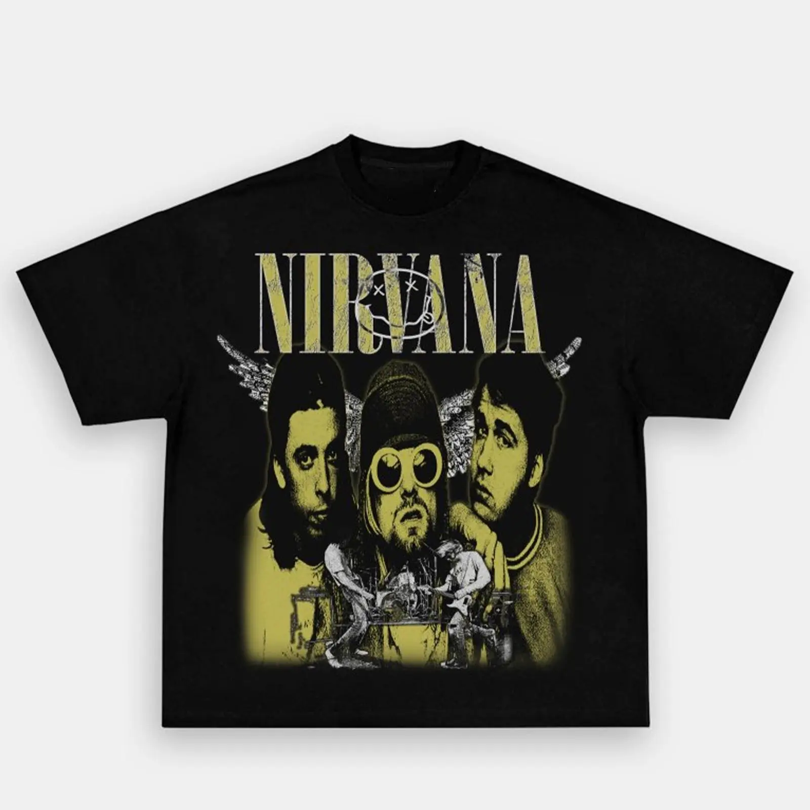 Nirvana Nevermind Vintage Graphic T-Shirt, Iconic Grunge Album Tee, Retro Rock Music Fan Shirt T080135
