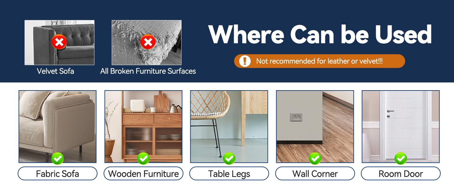 AISOON 36 Pack Cat Scratch Furniture Protector - Self-Adhesive Couch Protectors, Anti-Scratch Deterrent, Protects Furniture from Cat Claws and Scratching Home